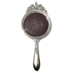 Silver Hand Mirror - 19th Century