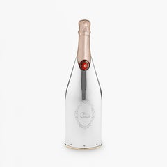 Silber handgefertigtes Hochzeitsgeschenk, Champagnerdeckel handgefertigt, reines Silber, Italien