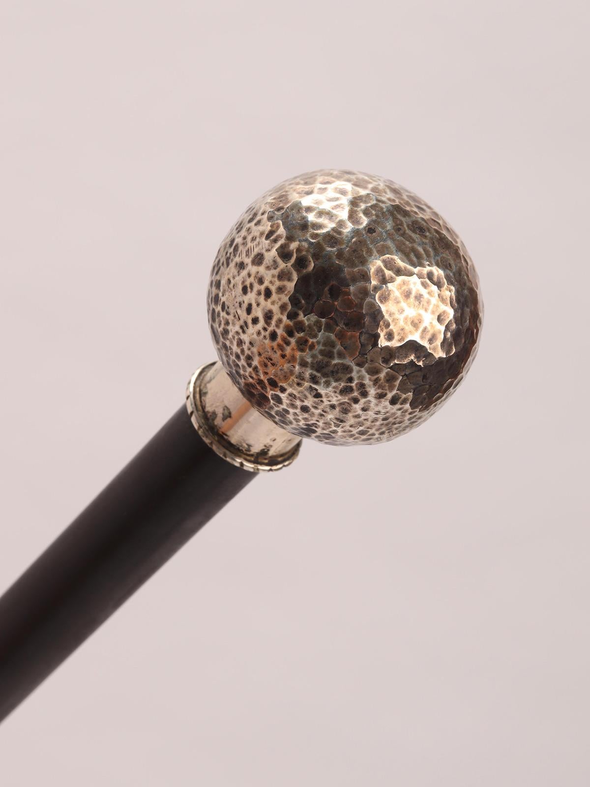 20th Century Silver Handle Walking Stick, France, 1900 For Sale