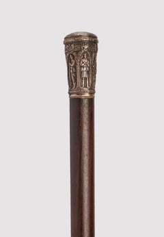 Silver Handle Walking Stick, France, 1915.