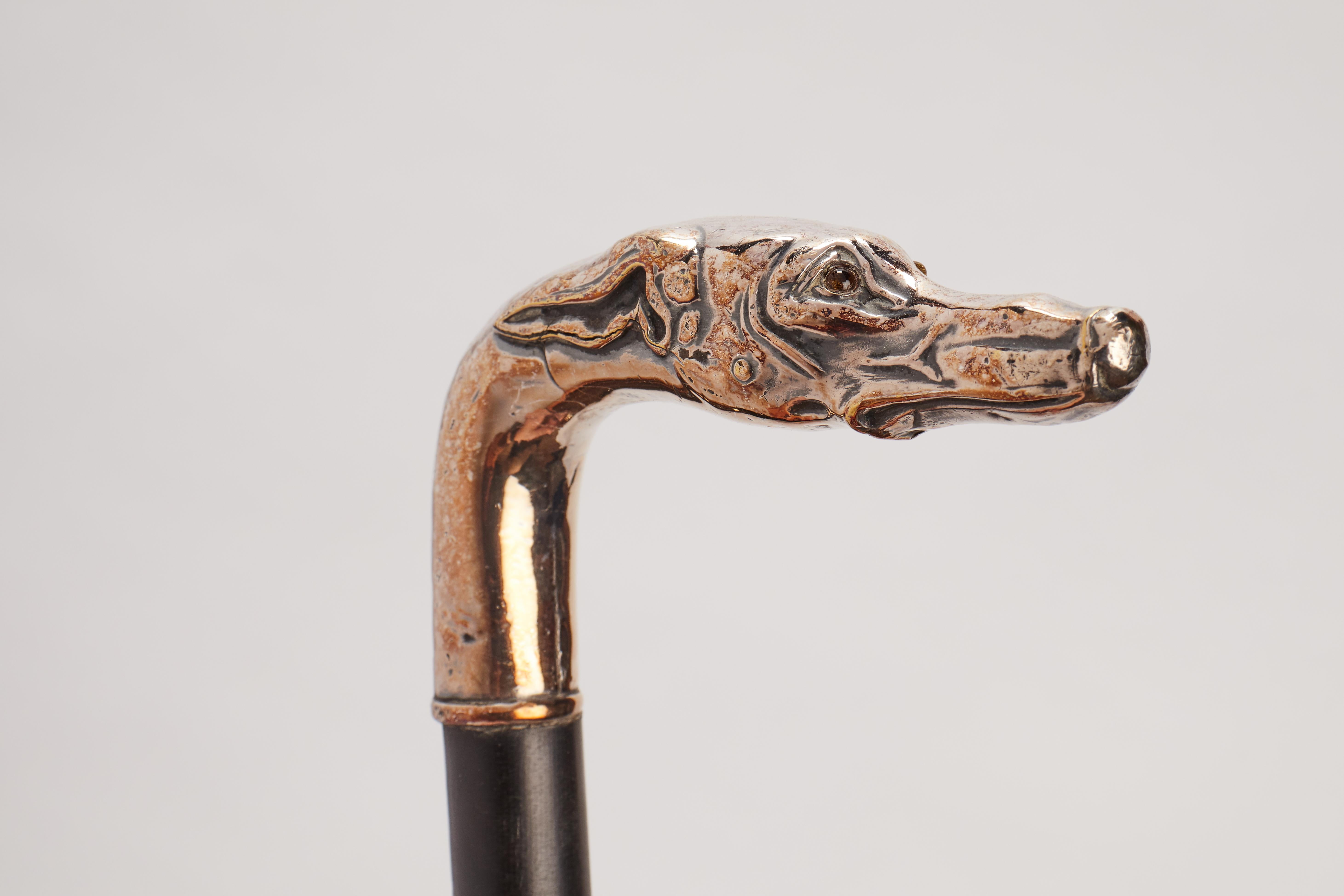 Silver Handle Walking Stick, Germany, 1900 In Excellent Condition In Milan, IT