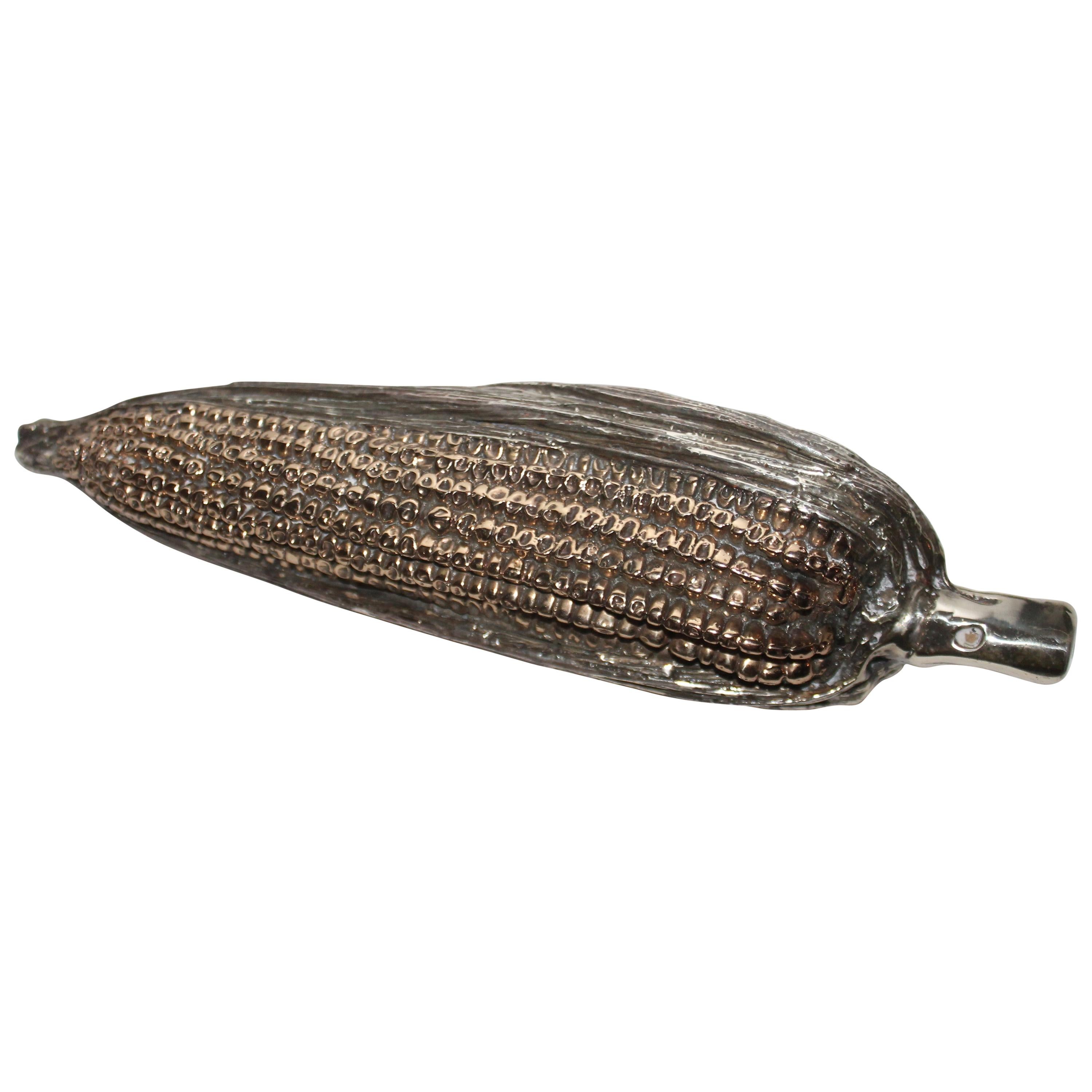 Silver Handmade Corn on the Cob For Sale