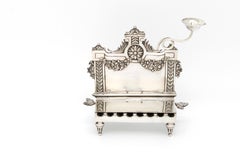Silver Hanukkah Lamp, Würzburg, Germany 1800