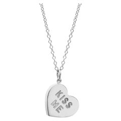 Silver "Heart Candy" Pendant/Charm