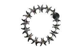 Silver  Hematite Necklace Designed by Henning Koppel for Georg Jensen #130B