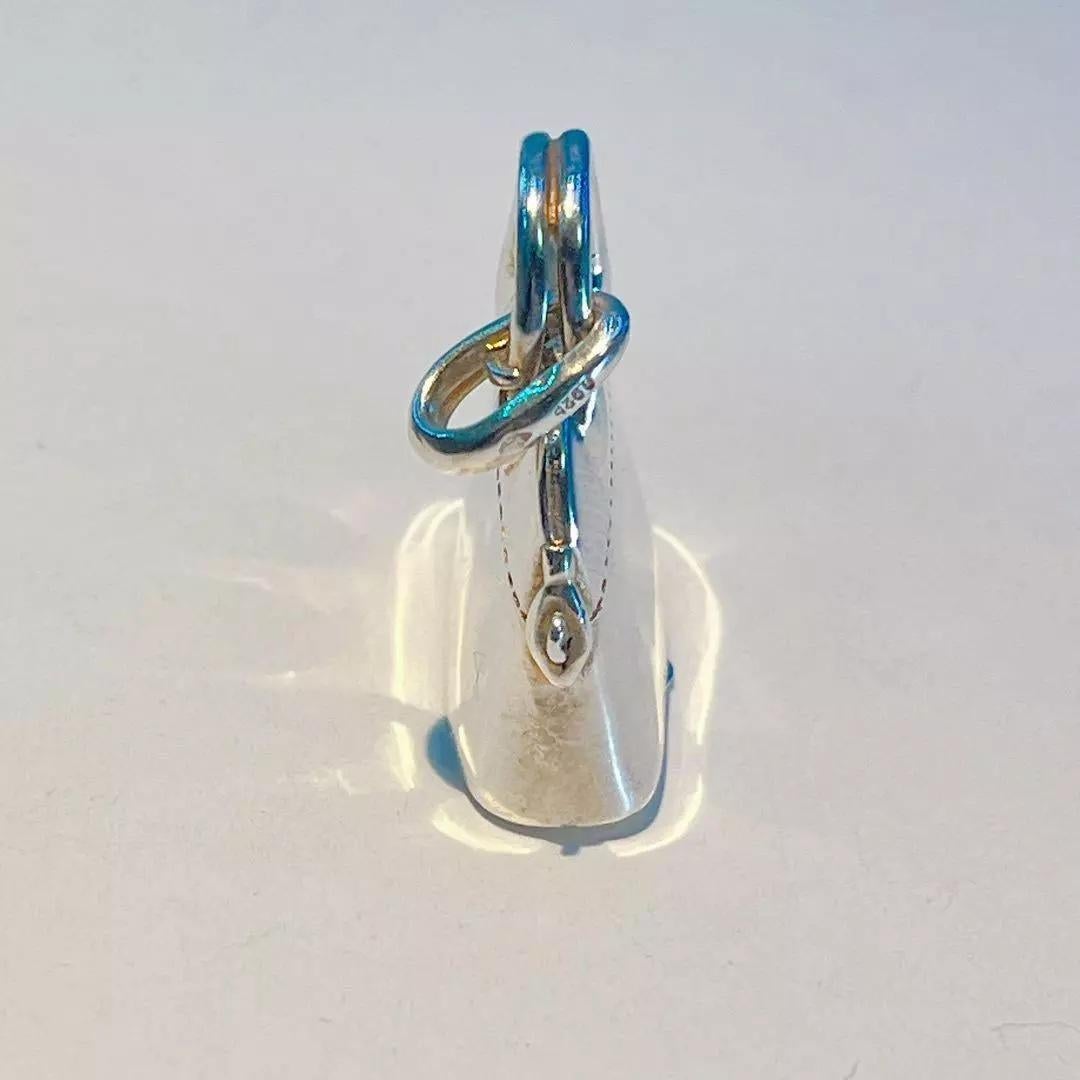 Silver Hermès Bag Pill Box, 1950s France 1