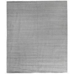 Silver High Low Contemporary Rug