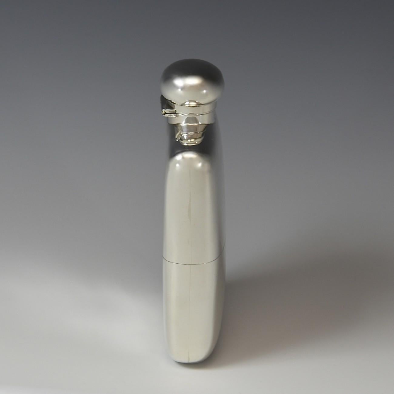 antique silver hip flasks