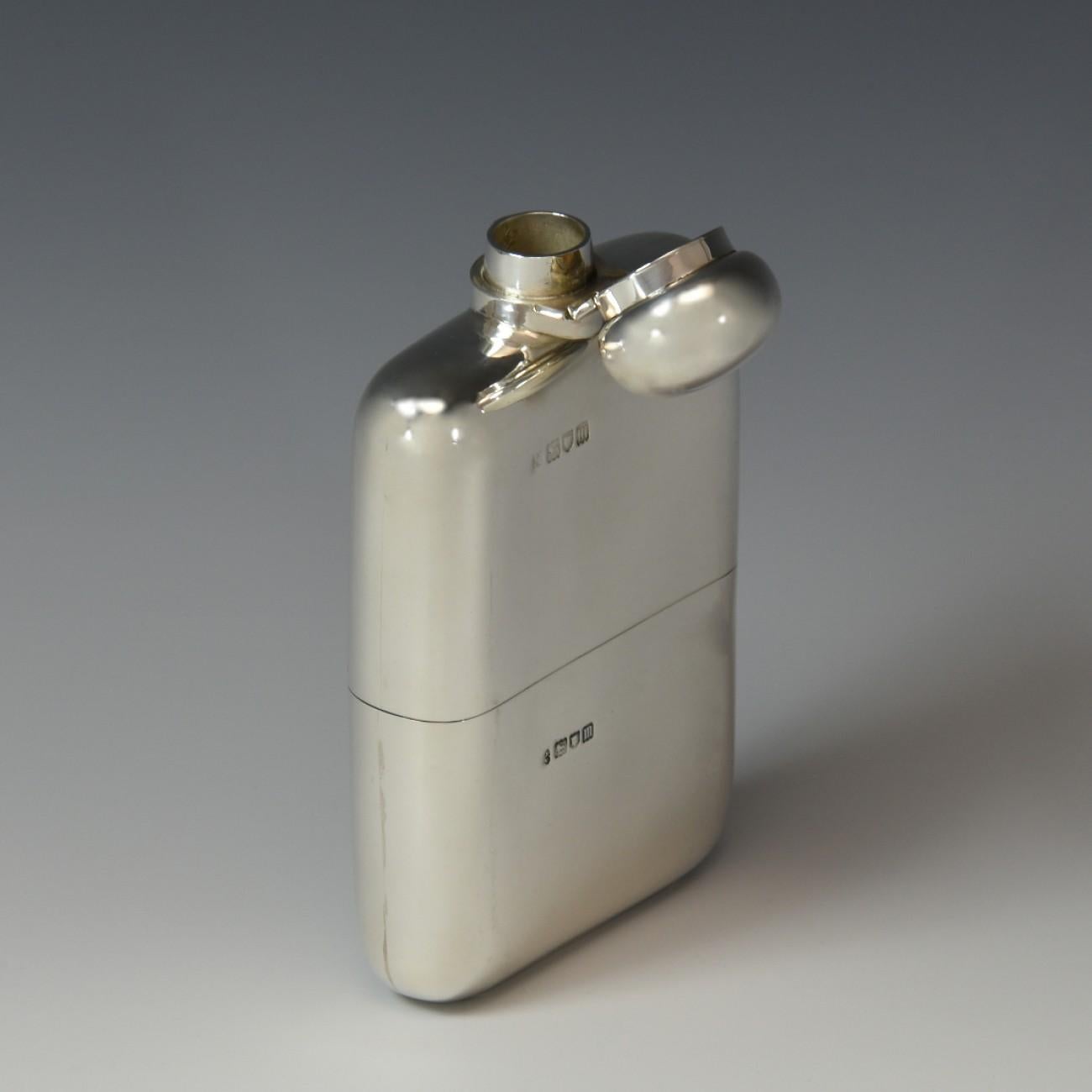 sterling hip flask