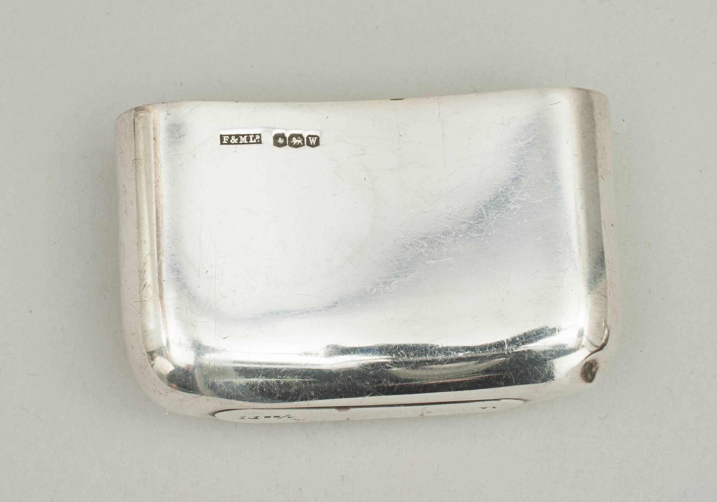 Mid-20th Century Silver Hip Flask
