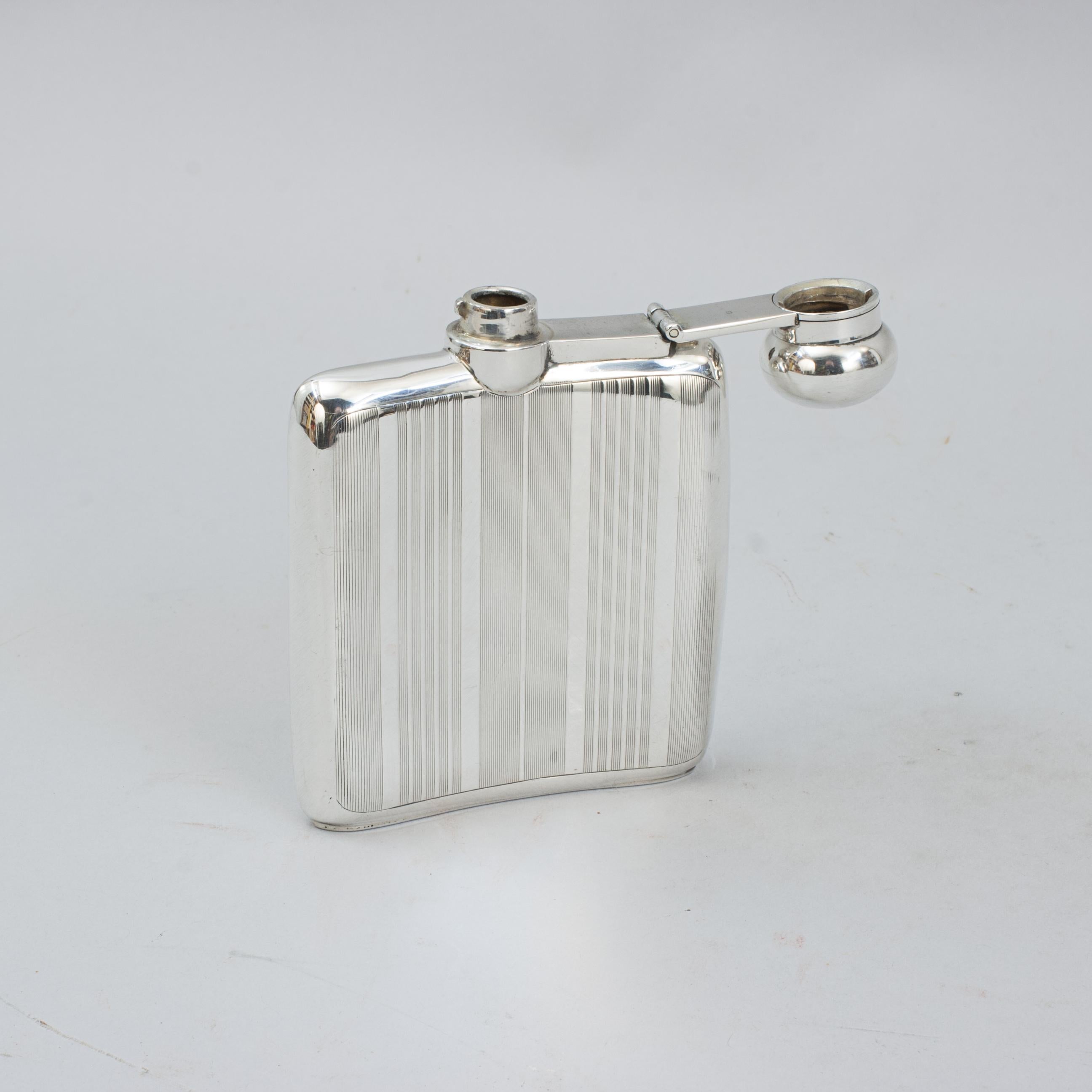 Silver Hip Flask For Sale 1