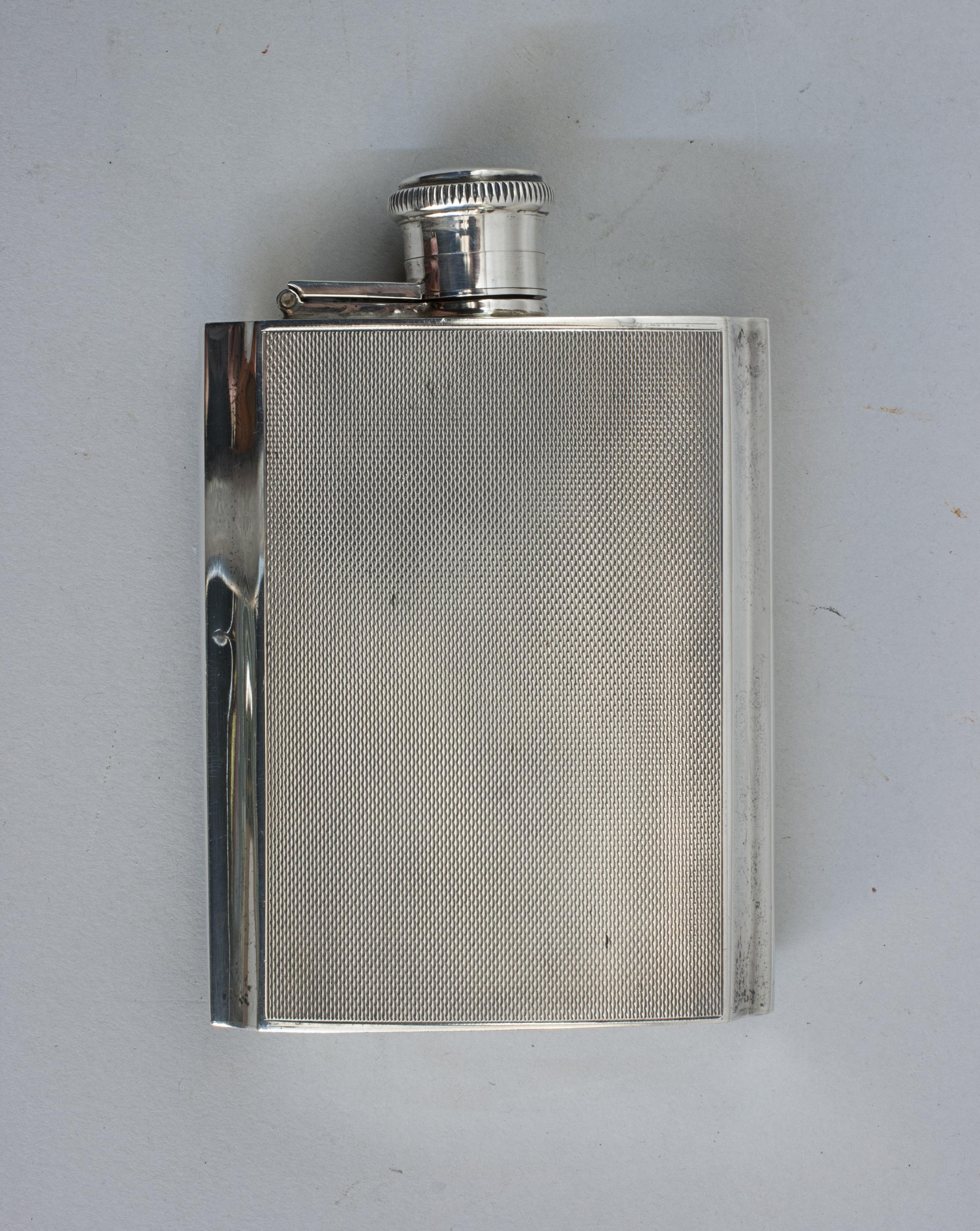 Silver Hip Flask For Sale 1