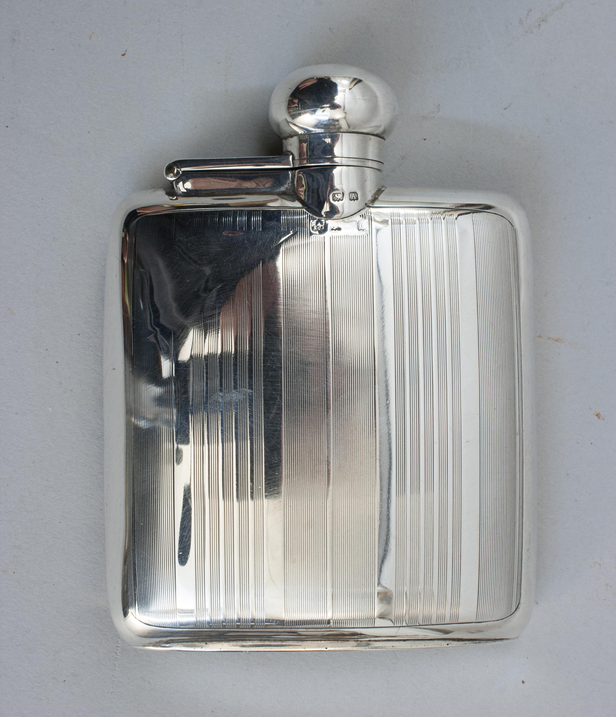 Silver Hip Flask For Sale 2