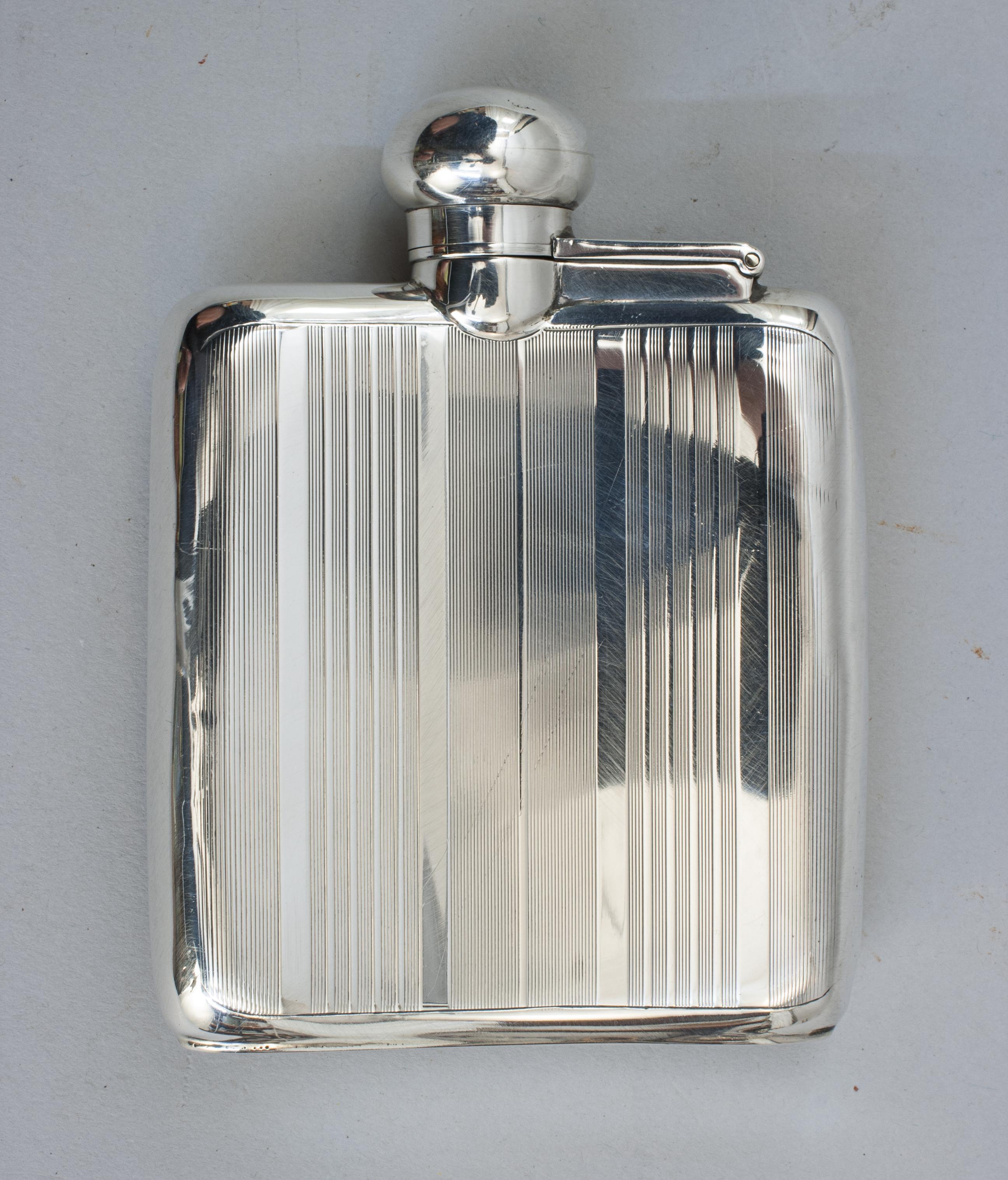 Silver Hip Flask For Sale 3