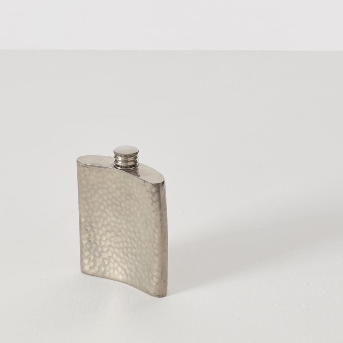 Silver hip flask, UK, 20th century 1