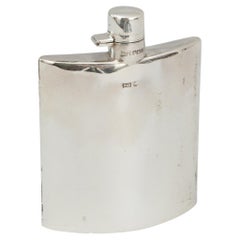 Vintage Silver Hip Flask, Walker & Hall