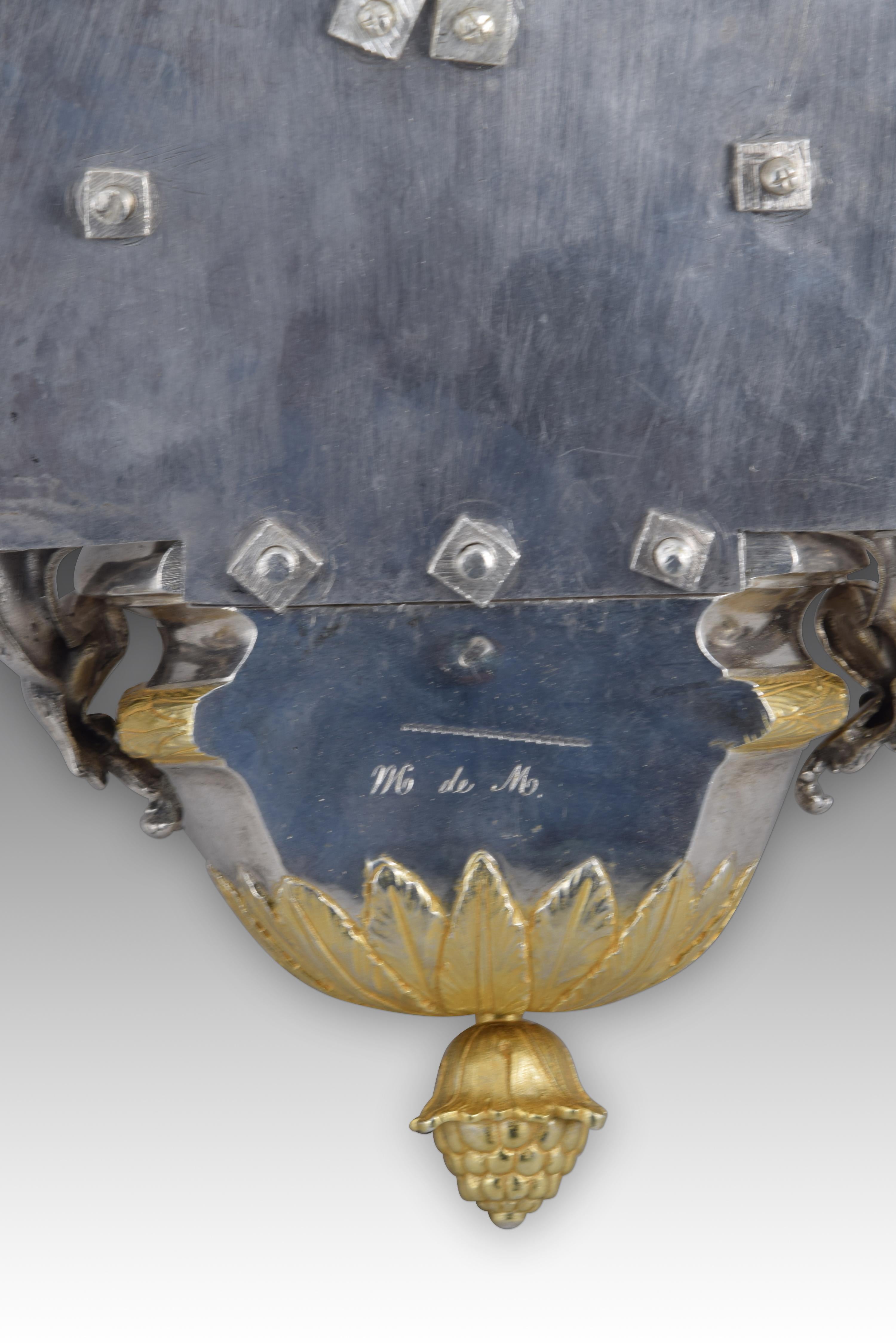 Silver Holy Water font or stoup. GUILLA. Madrid, 1780. 10
