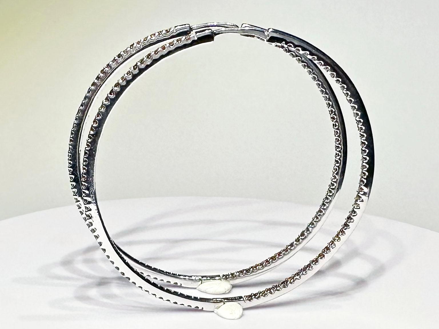 Silver Sky Zahra Hoop Earrings