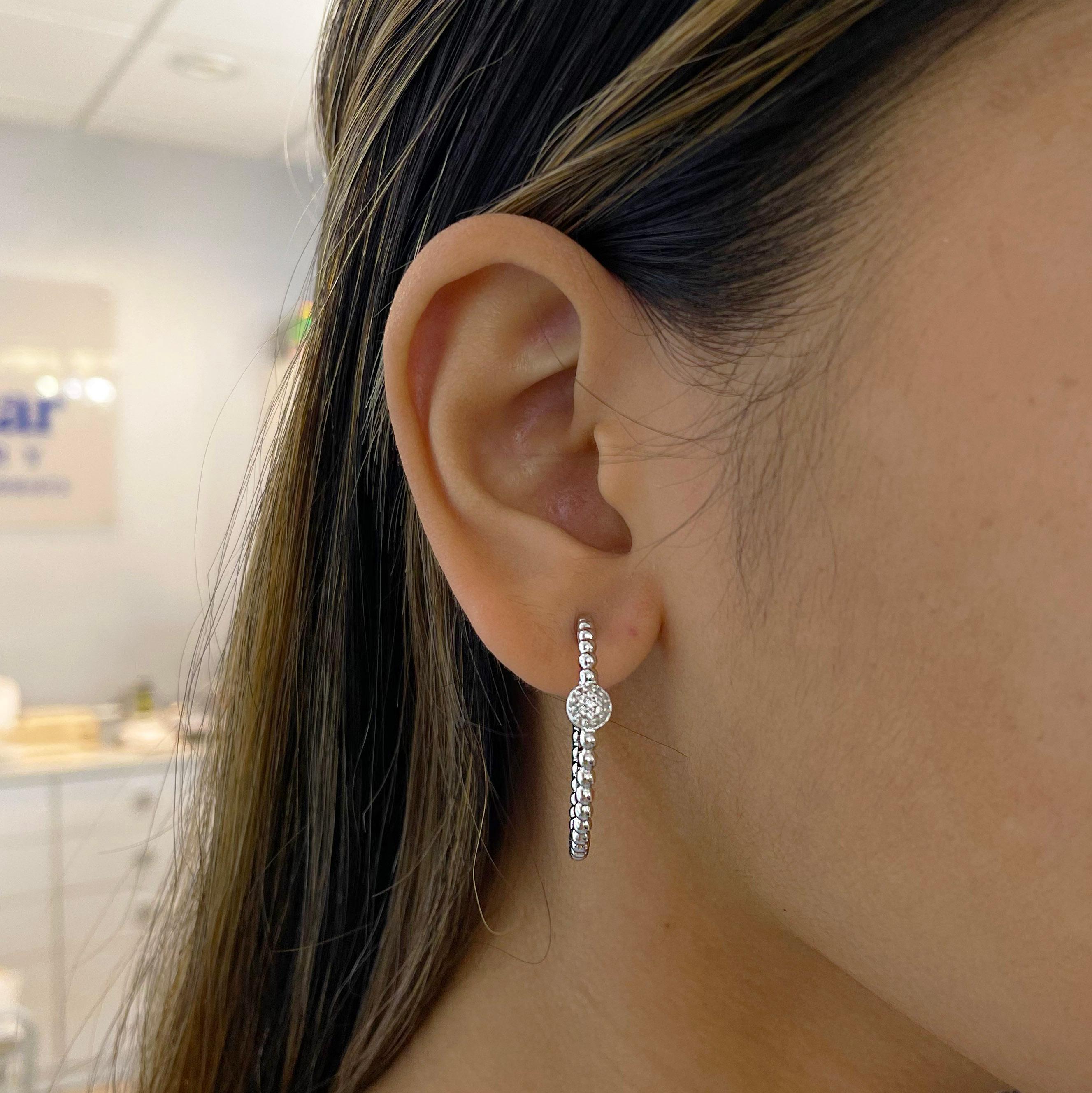 modern silver hoop earrings