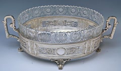 Silver Huge Flower Bowl Centrepiece Germany Made circa 1900