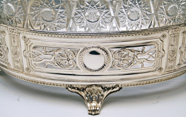 Silver Huge Flower Bowl Centrepiece Germany Made circa 1900 at 1stDibs