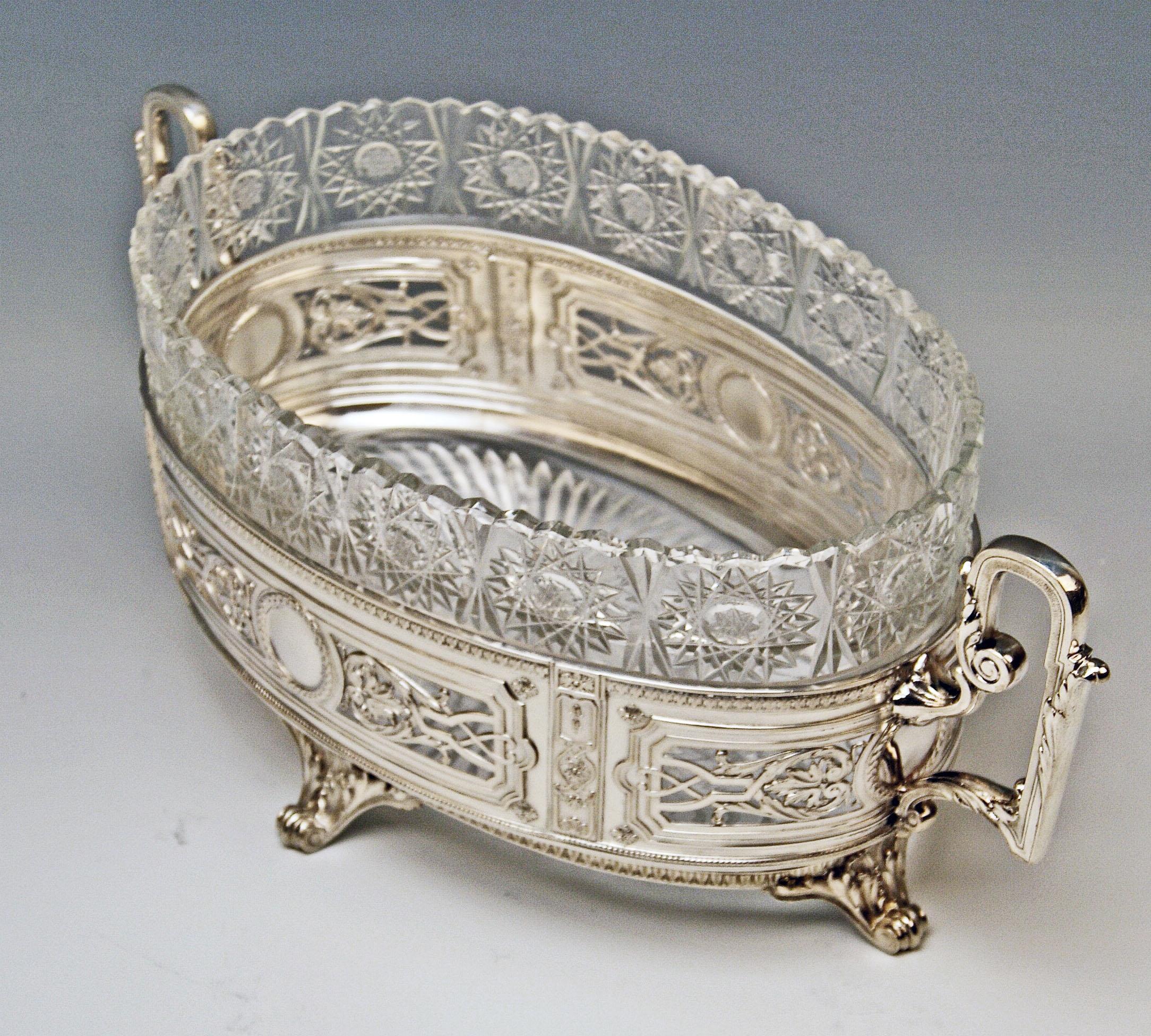 Silver Huge Flower Bowl Centrepiece Germany Made circa 1900 In Excellent Condition In Vienna, AT