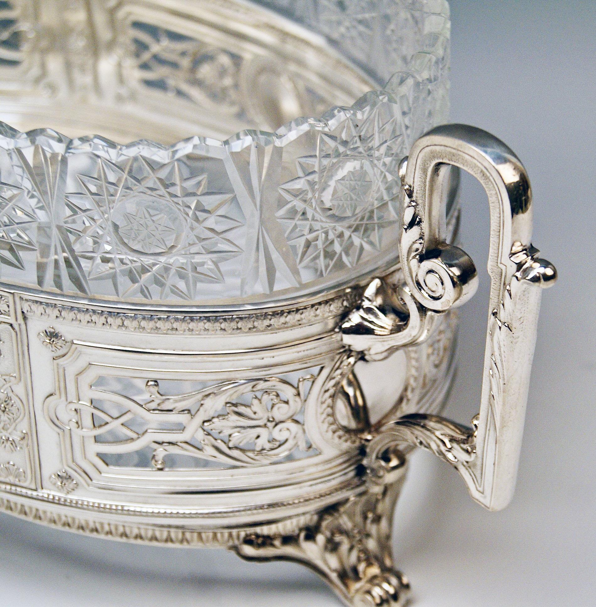 Late 19th Century Silver Huge Flower Bowl Centrepiece Germany Made circa 1900