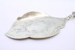 Silver ice cream serving spatula