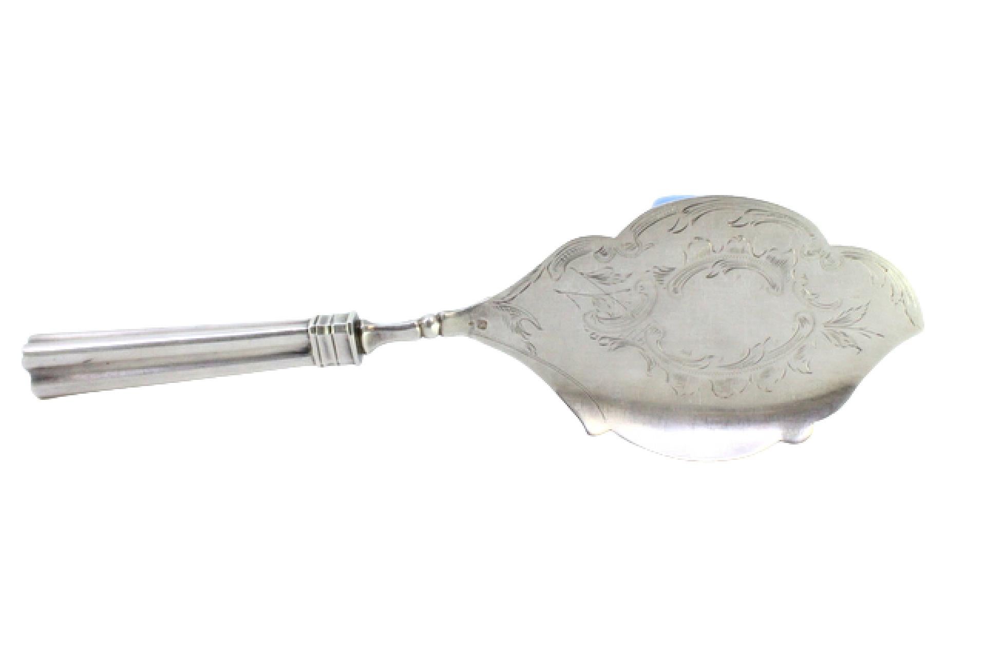 Silver ice cream serving spatula For Sale