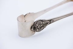 Silver ice tongs