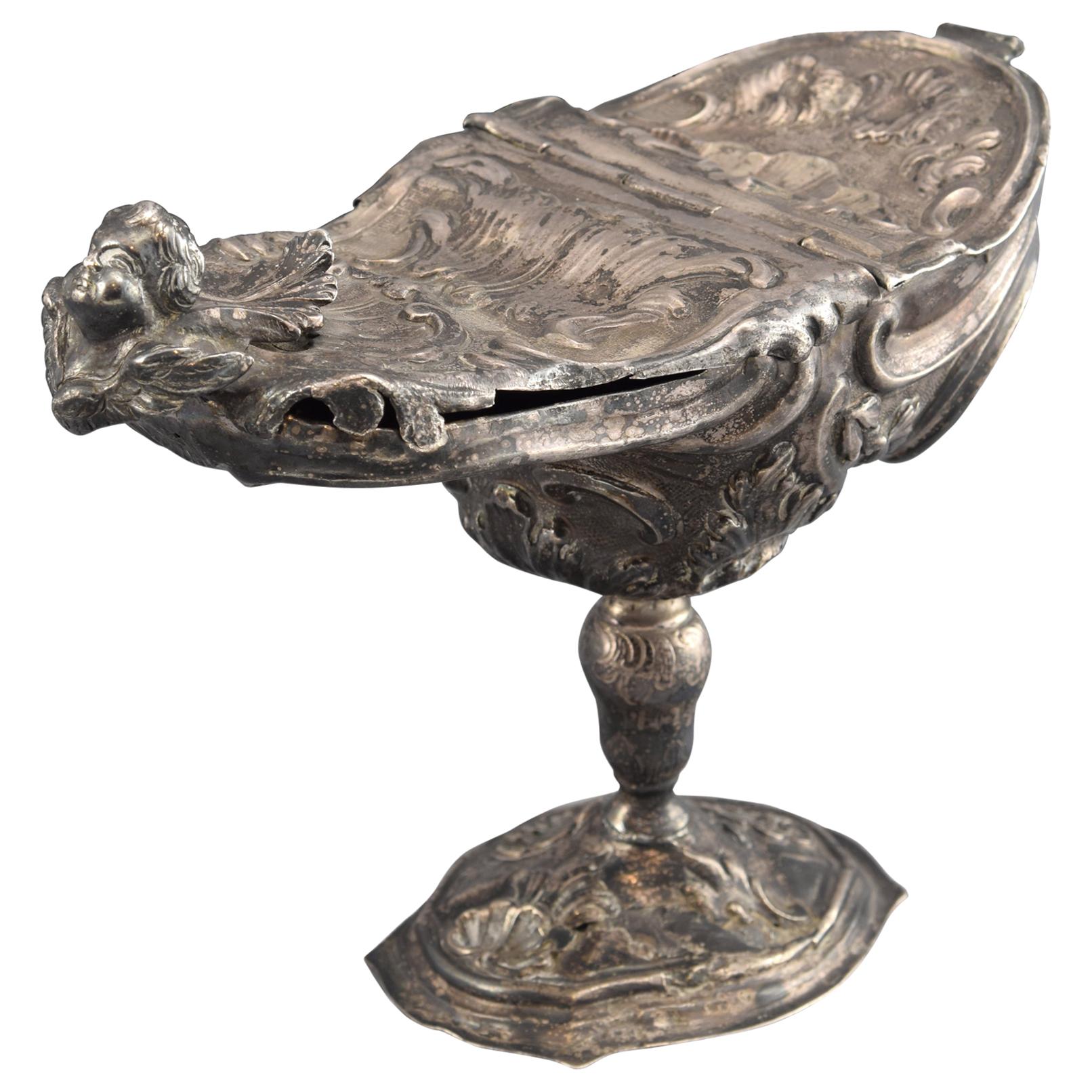 Silver Incense Boat 'naviculae', Possibly Portugal, 18th Century For Sale