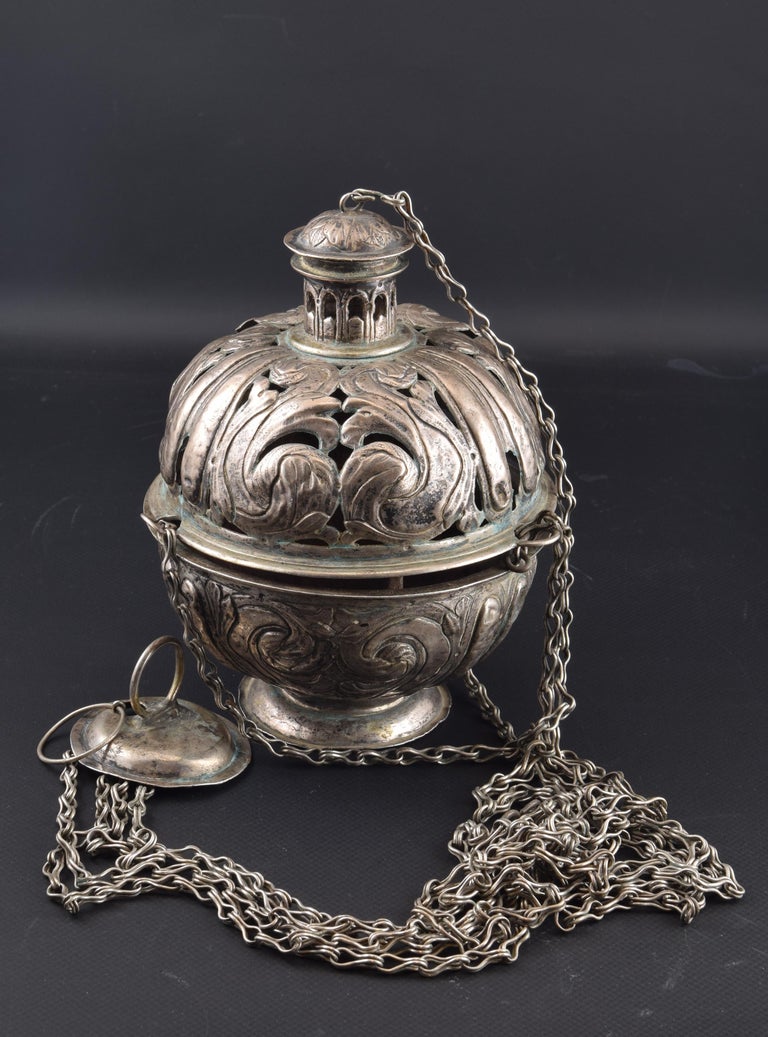 Silver Incense Burner, Spain, 17th Century at 1stDibs silver incense