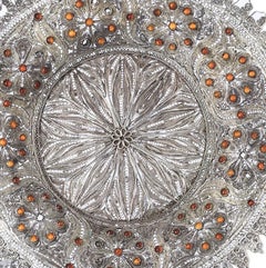 Silver - Indo-Portuguese silver tray - 17th century