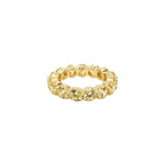 Silver Infinity Diamond Imitation Band Yellow