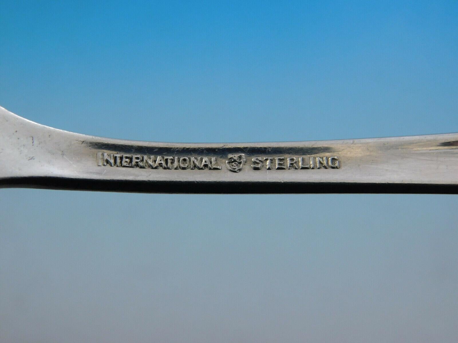 XX secolo Silver Iris by International Sterling Set di posate in argento per 8 persone 39 pezzi in vendita