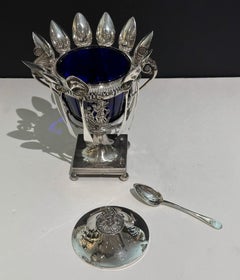 Silver jam jar Vieillard hallmark (1818-1838), Restoration era masterpiece