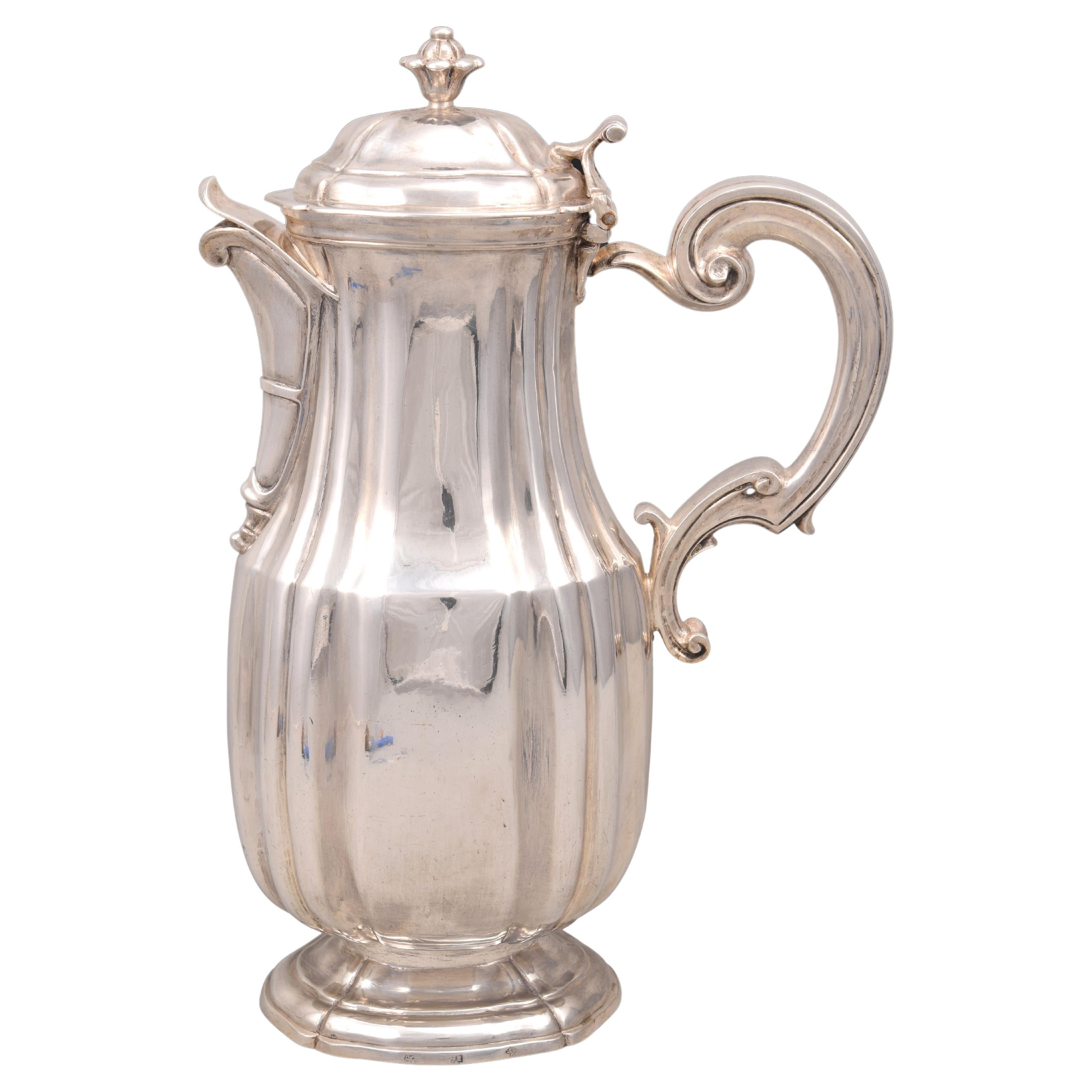 Silver Jar or Jug, De San Faurí, Juan, Spain, Madrid, 18th Century For Sale