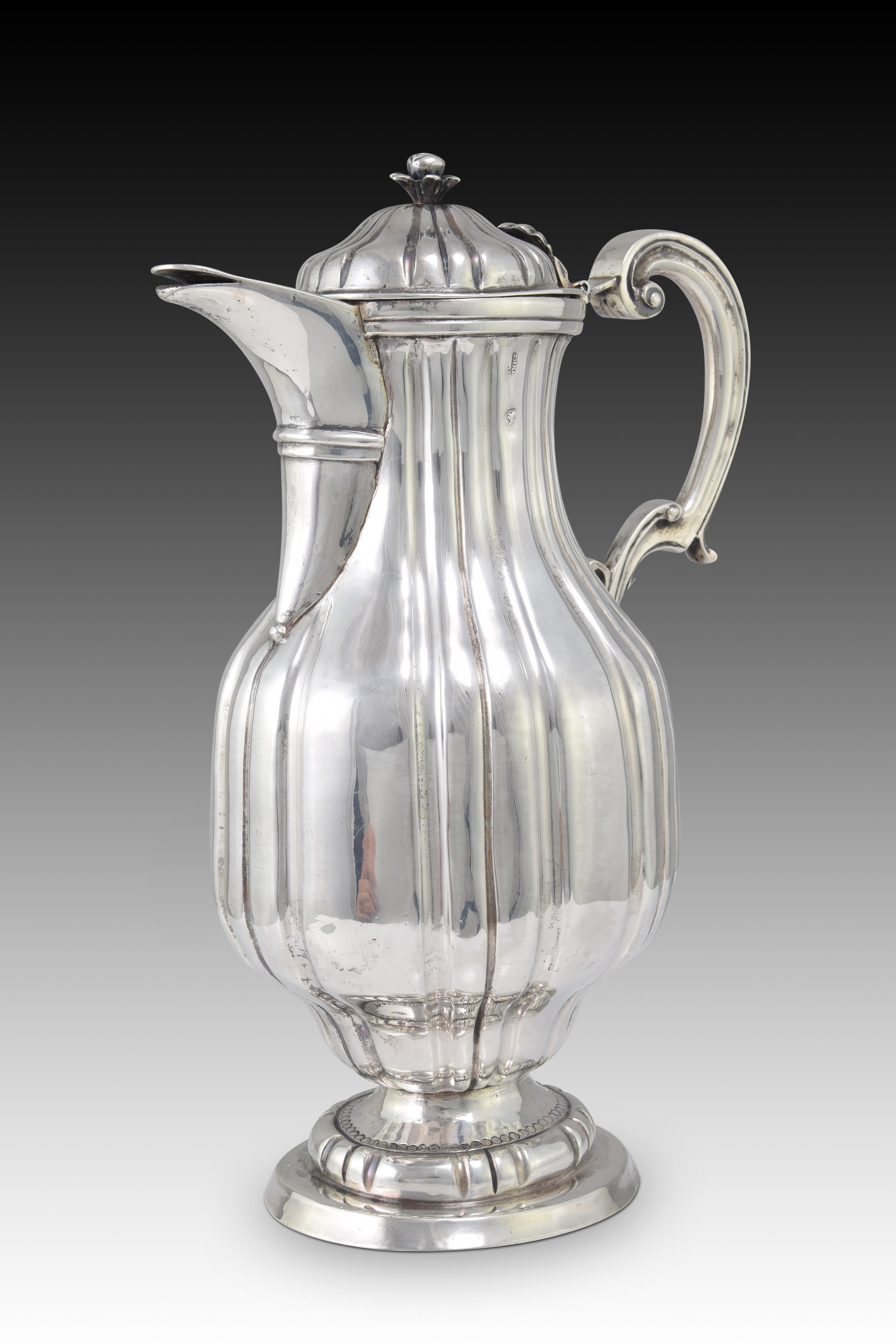 Espagnol Jarre ou pichet en argent. MARTINEZ MORENO, Mateo. Cordoba, Espagne, peut-être 1797. en vente