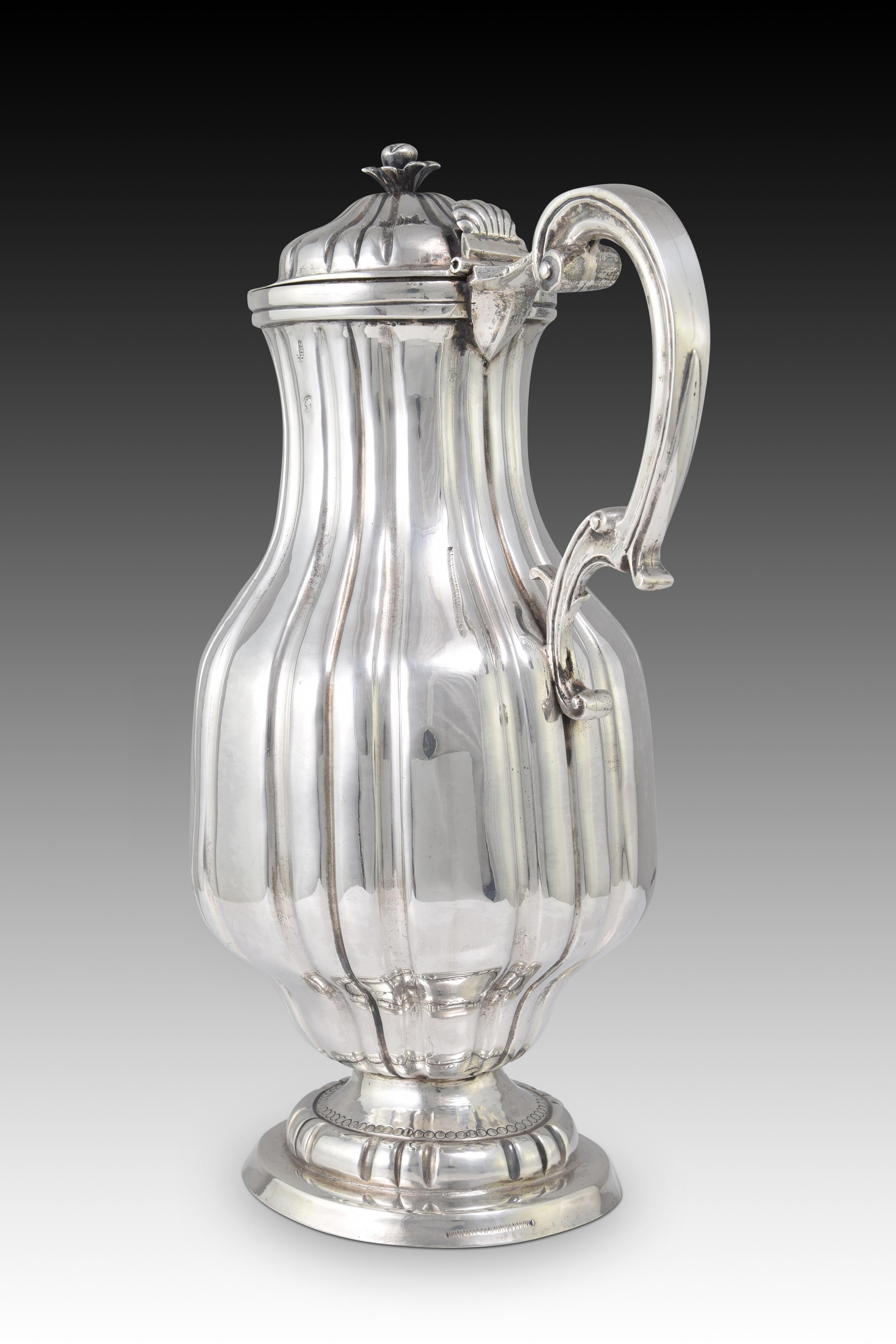 Silver jar or jug. MARTINEZ MORENO, Mateo. Cordoba, Spain, possibly 1797. In Good Condition For Sale In Madrid, ES