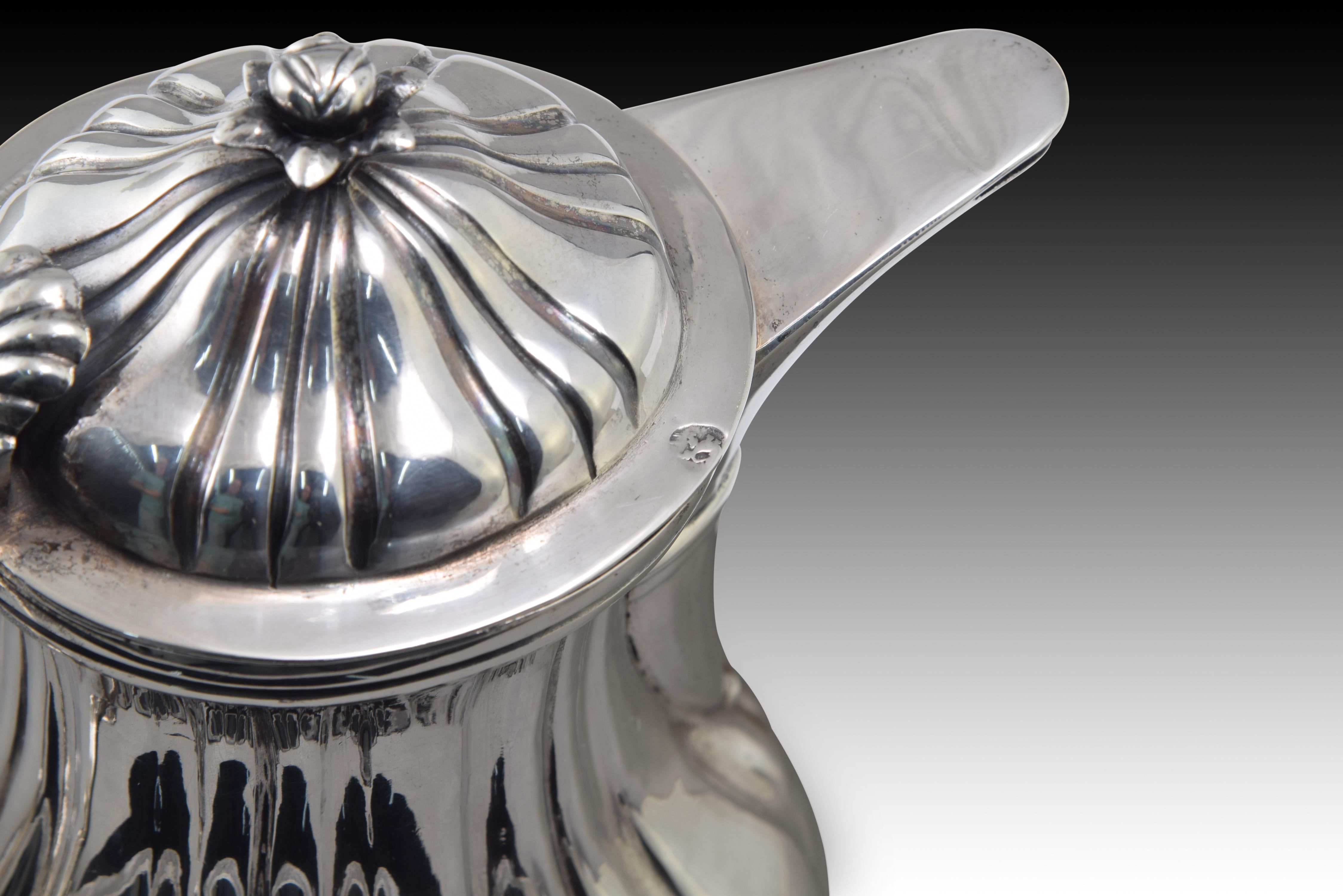 Silver jar or jug. MARTINEZ MORENO, Mateo. Cordoba, Spain, possibly 1797. For Sale 1
