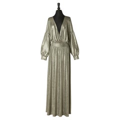Abito da sera in jersey argento S CLUB