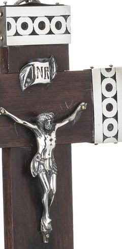 Silver - Jesus Christ crucified in silver - Art Deco - 19th century
