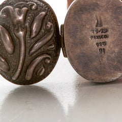 Silver Jewelry Small Oval Box, Taxco Mexico .925