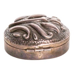 tura jewelry mexico Silver Jewelry Small Oval Box, Taxco Mexico .925