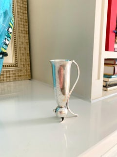 Silver Jigger in the Shape of a Cat