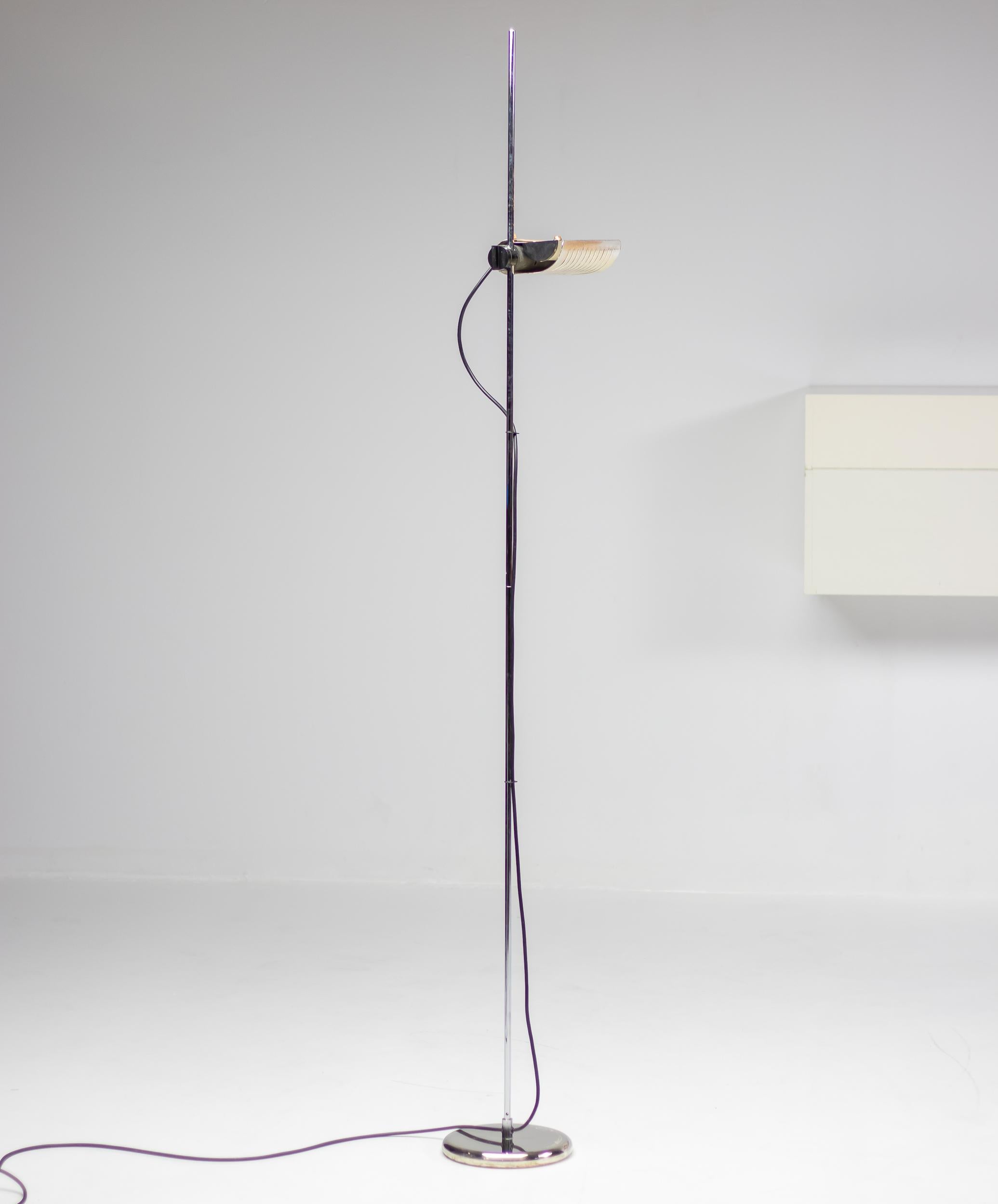 Late 20th Century Silver Joe Colombo Limited Edition Alogena Floor Lamp