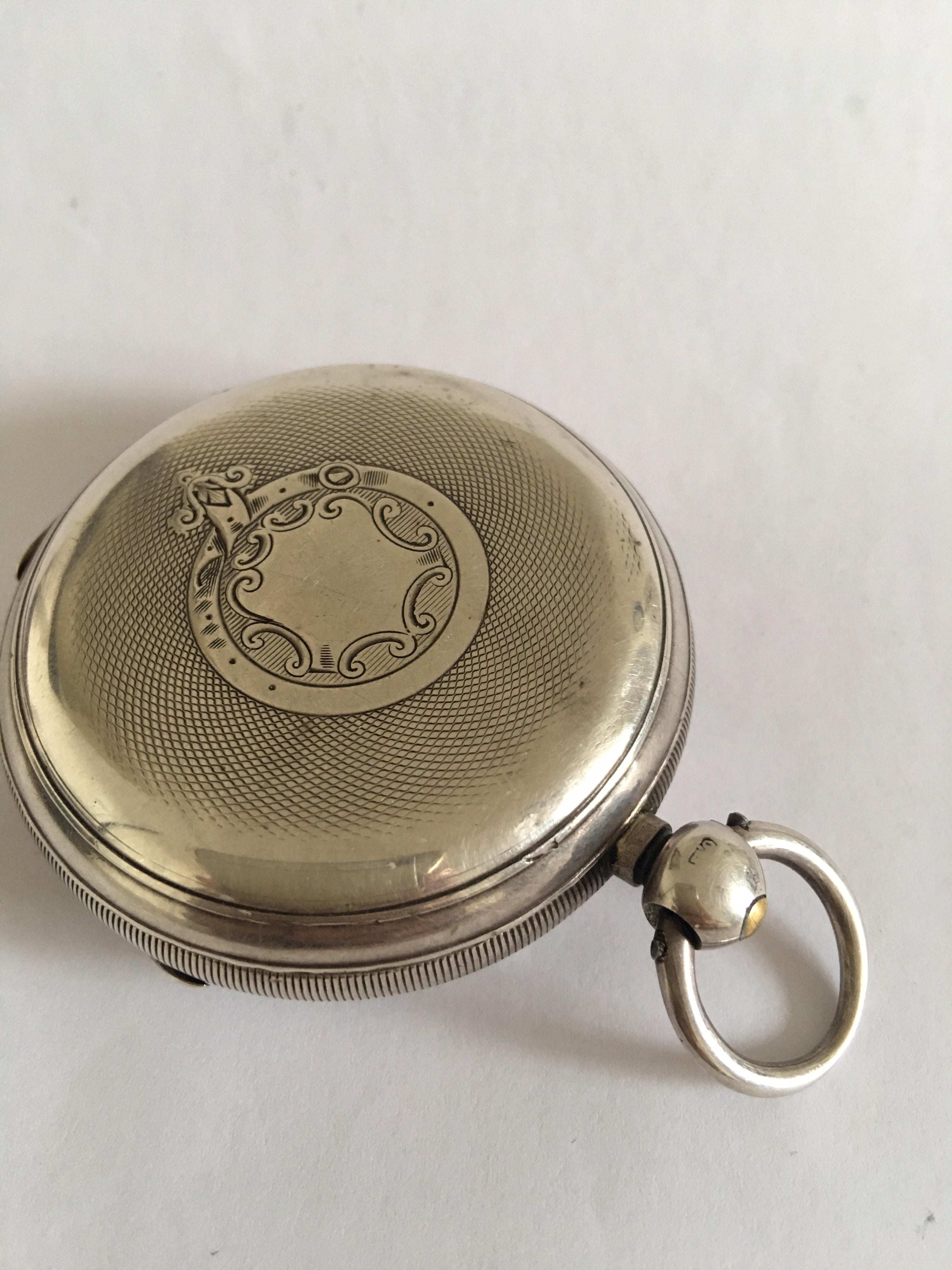 Silver John Forrest London Key-Wind Pocket Watch, circa 1880 6