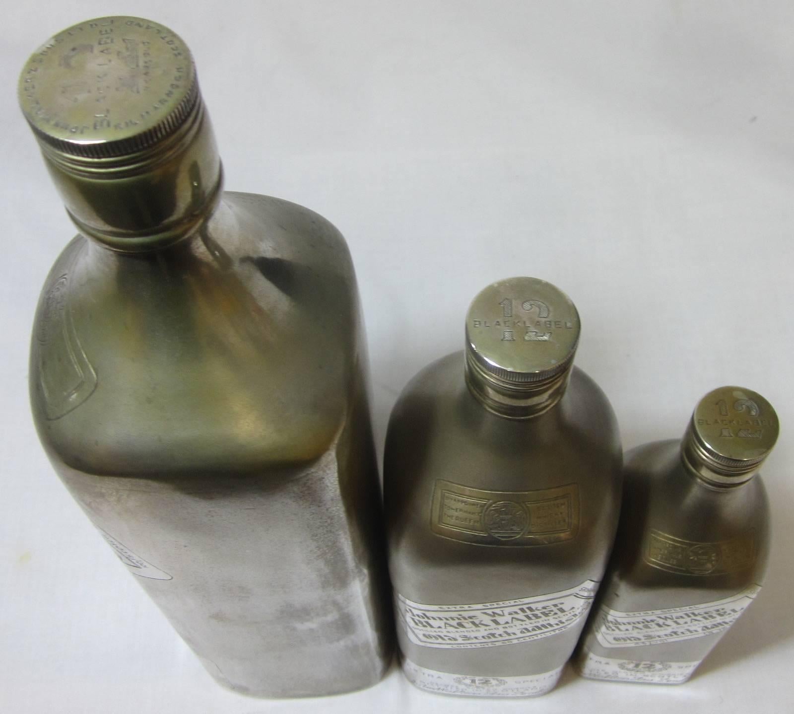 Silver Johnnie Walker Bottles 4