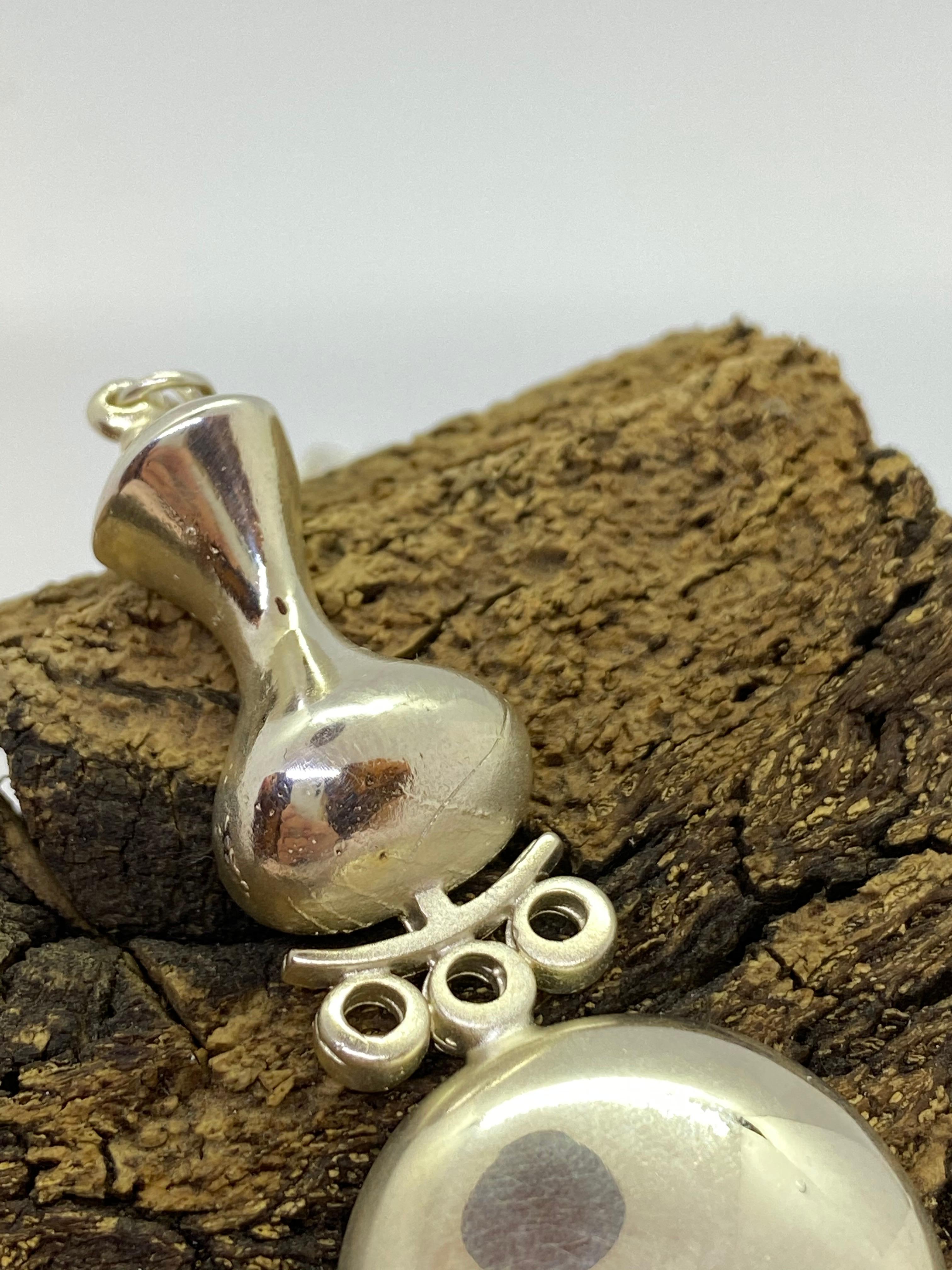 Collana astratta in argento Jorma Laine Turun Hopea 1972 In condizioni buone in vendita a Orimattila, FI