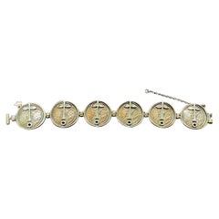 Pulsera de plata Jorma Laine Turun Hopea 1973 Antiguo almacén de orfebrería.